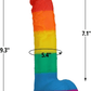 PrismCore 9.3” Rainbow Silicone Dildo Suction Cup G-Spot