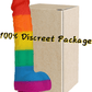 PrismCore 9.3” Rainbow Silicone Dildo Suction Cup G-Spot