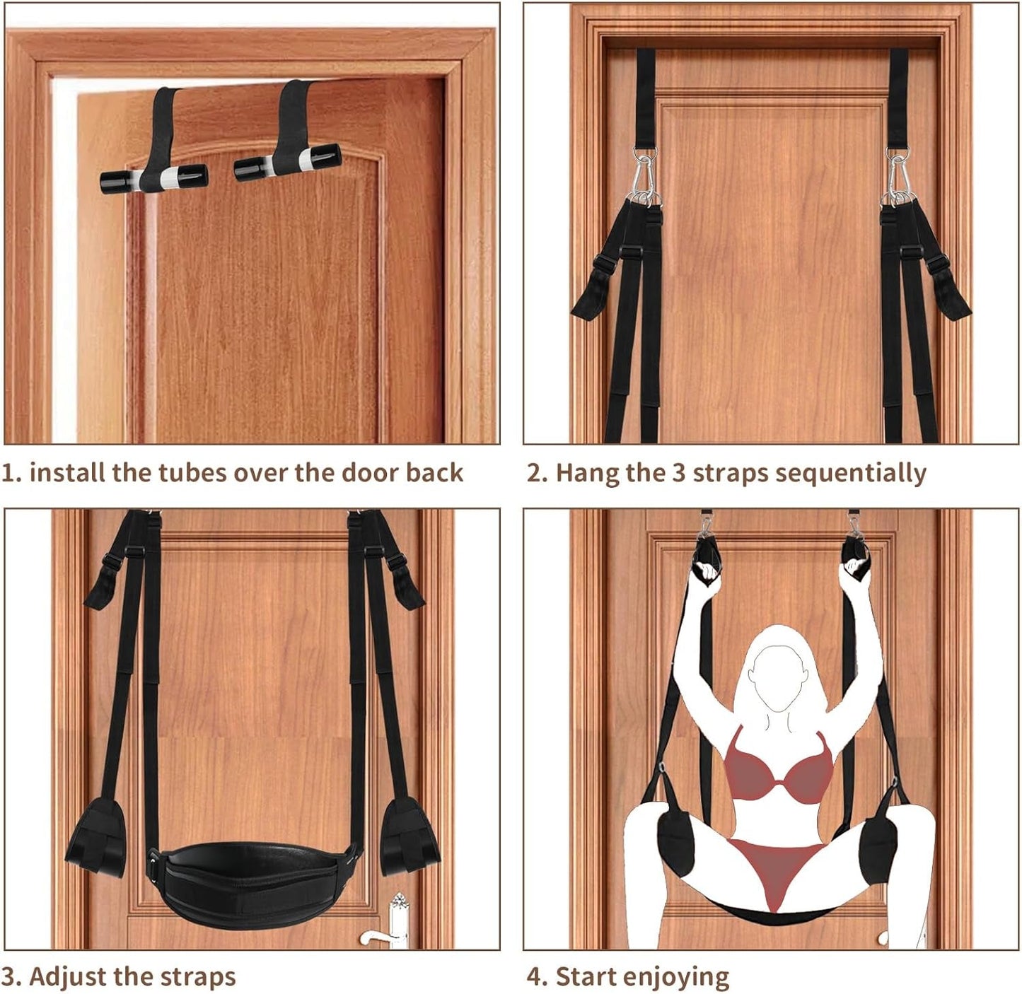 Columpio sexual para puerta SilvarisX con asiento de 300 lb