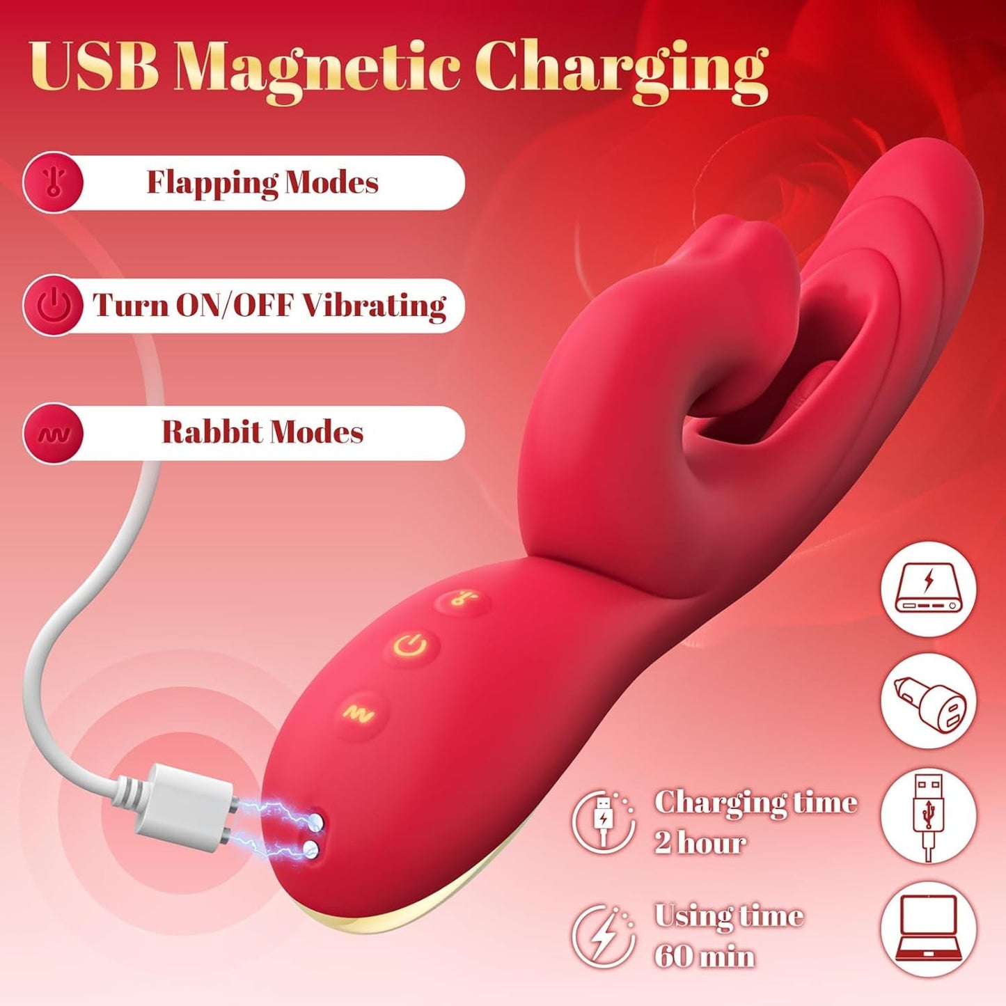 Vibrador TriMode Rabbit 3 en 1 Lengua Vibratoria 30 Modos