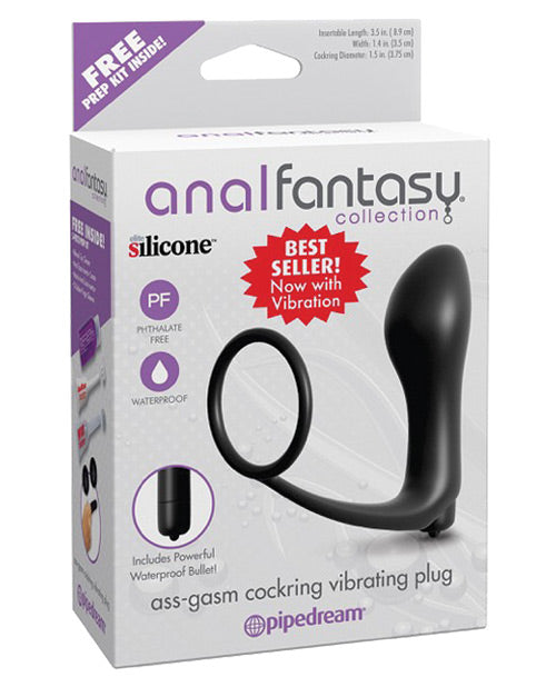 Anal Fantasy Ass Gasm Vibrating Plug & Cockring