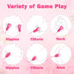 VelouraBloomX Nipple Clamps + Egg Vibrator 10 Modes Set