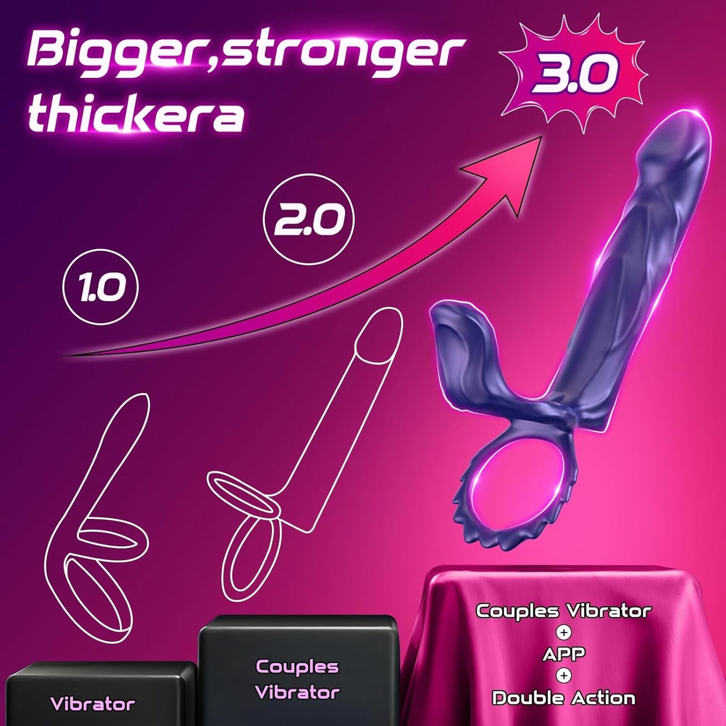 Anillo para pene DualDrive con vibrador de clítoris incorporado