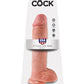 King Cock 11" Cock avec testicules - Couleur chair