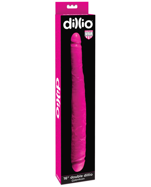 Dillio 16" Double Dillio - Rose