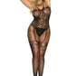 Plus Size Crochet and Net Bodystocking