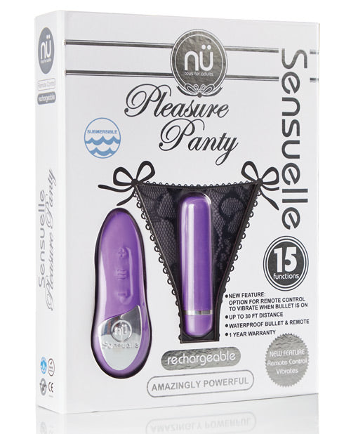 Nu Sensuelle Pleasure Panty - Púrpura