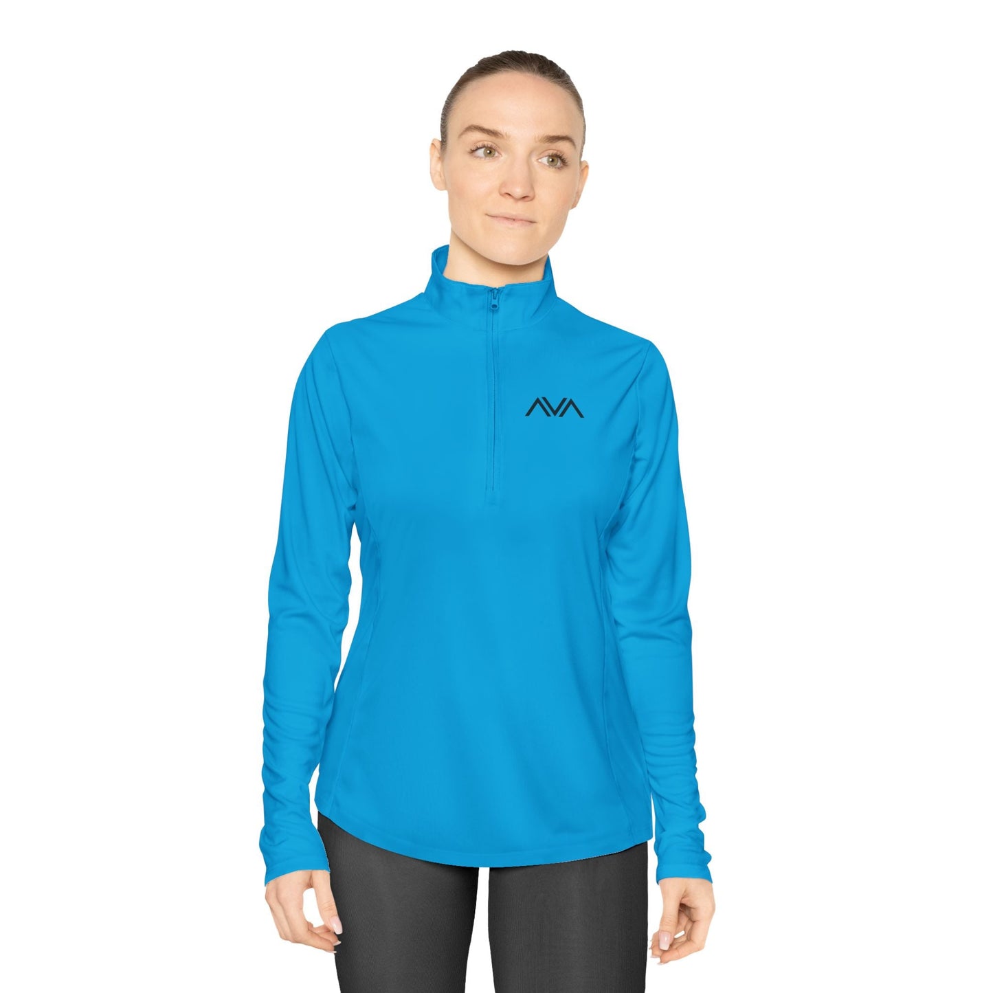 Chaqueta deportiva de un cuarto de cremallera AE para mujer