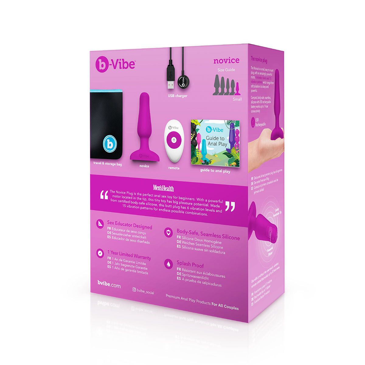 B-Vibe Novice Anales - Fucsia