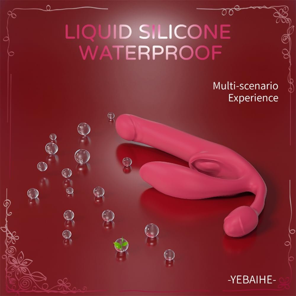Vibrador de arnés sin tirantes de triple cabezal QuadSync