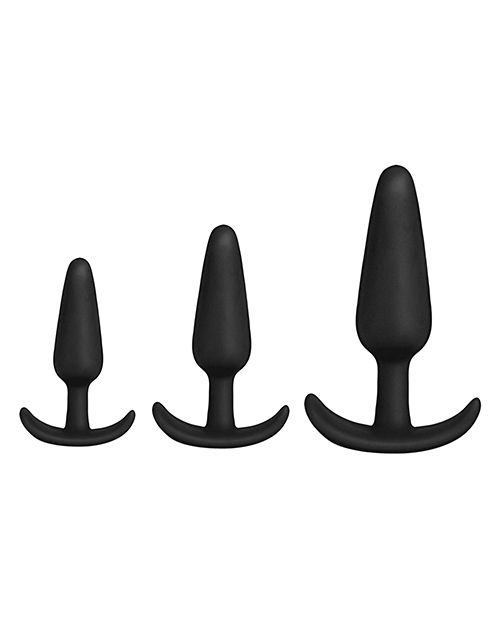 Juego de entrenamiento de plug anal de silicona Doc Johnson en una bolsa