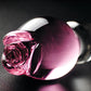 Icicles No. 12 Rose Tip Glass Massager Clear