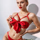 Satin Bow Bust Bra and Panty