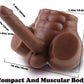 Muñeco sexual masculino AxisFlex Torso con dildo flexible de 8 pulgadas