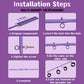 VioletLock Purple Spreader Bar BDSM Kit with Collar & Cuffs
