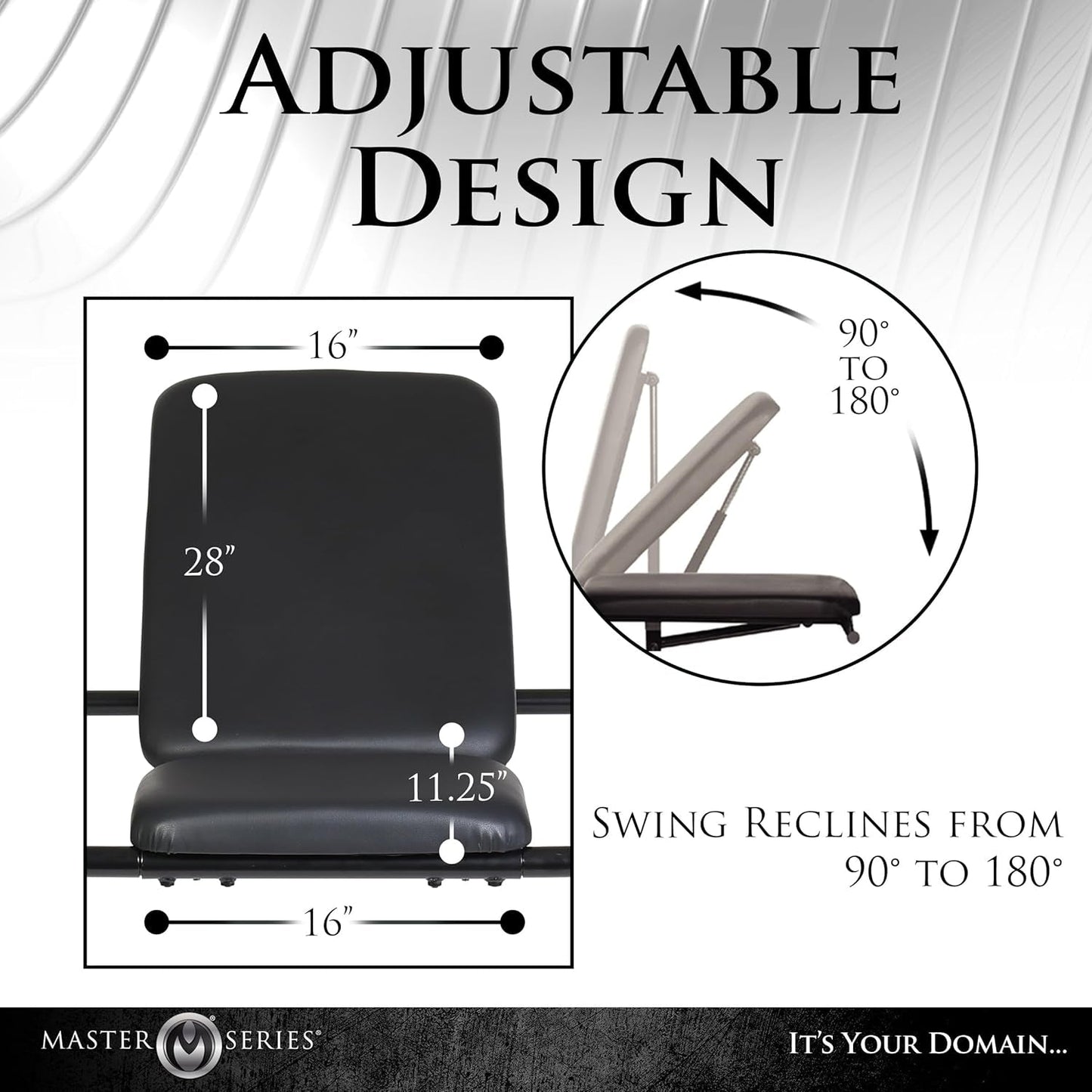 Silla Columpio de Sexo Independiente SteelRecline con Estructura de Acero