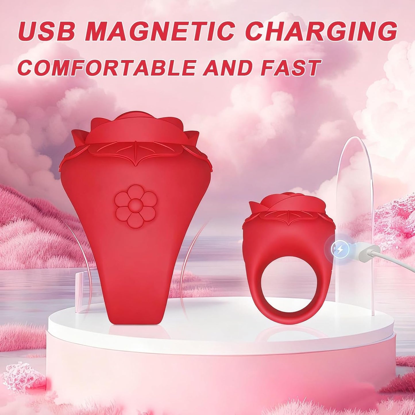 RubyLoop Finger Ring Clit Stimulation Vibrator