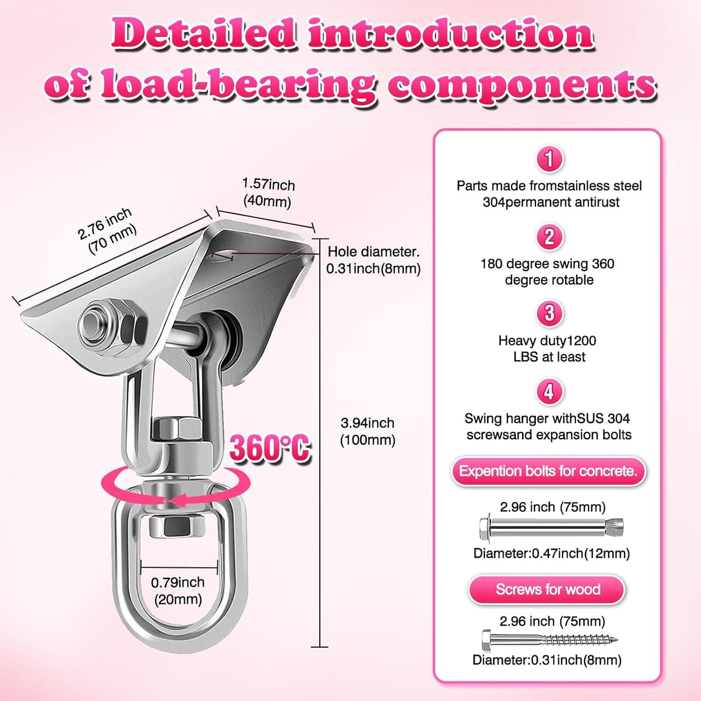 AveriX 360° Sex Swing with Padded Support
