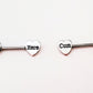 'Cum Here' Pierced Nipple Barbells 14G Sexy Nipple Rings Jewelry