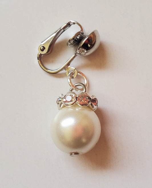 Bijoux de chatte à clipser avec perle