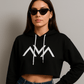 Sudadera con capucha corta UA elegante para mujer