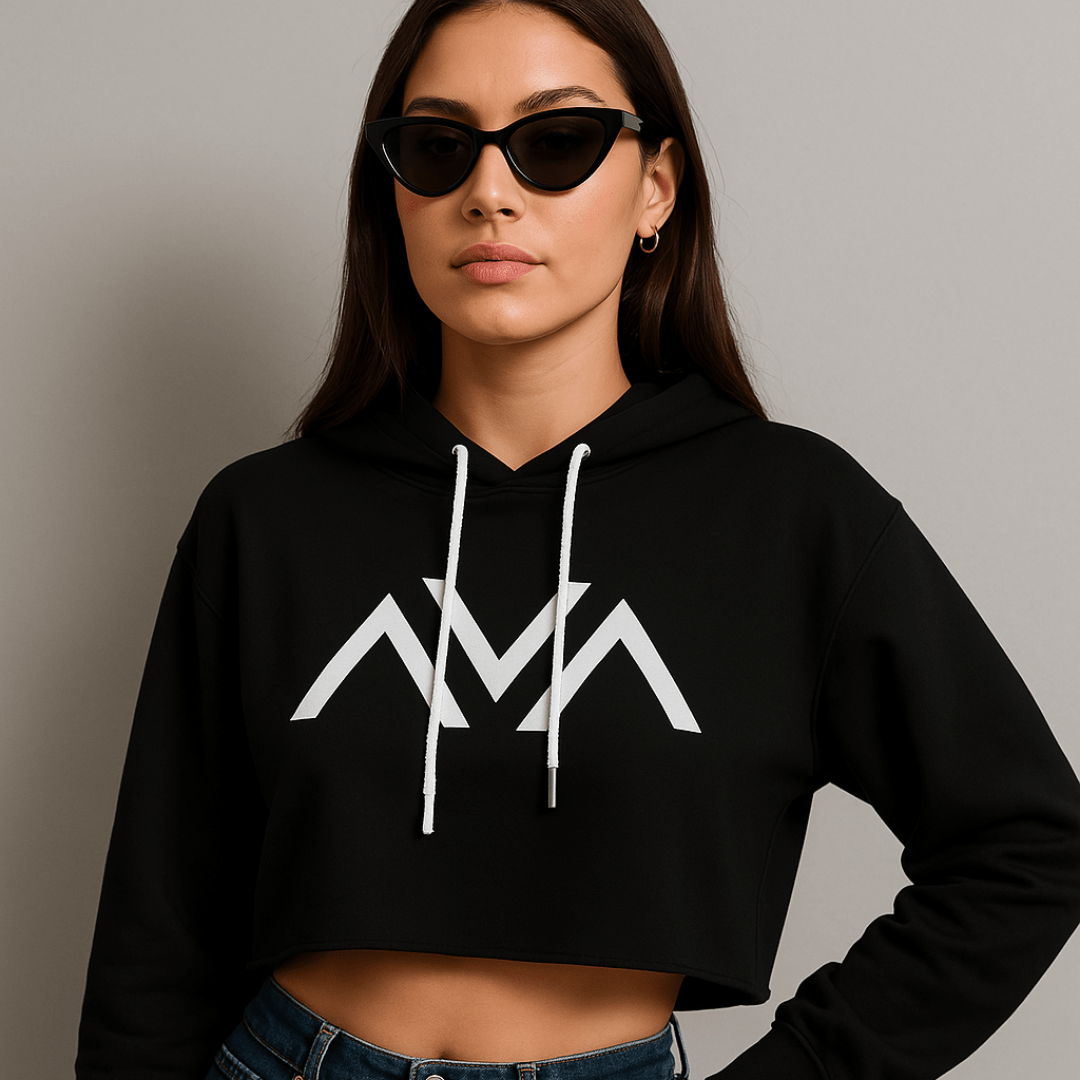 Sudadera con capucha corta UA elegante para mujer
