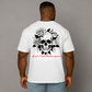 Camiseta extragrande con calavera y rosas de EA para hombre
