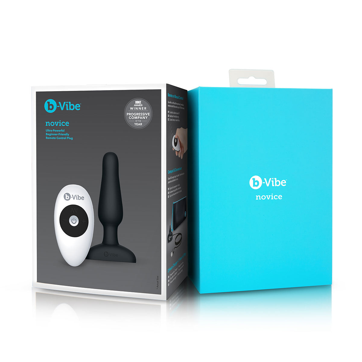 b-Vibe Novice Anal Plug - Negro