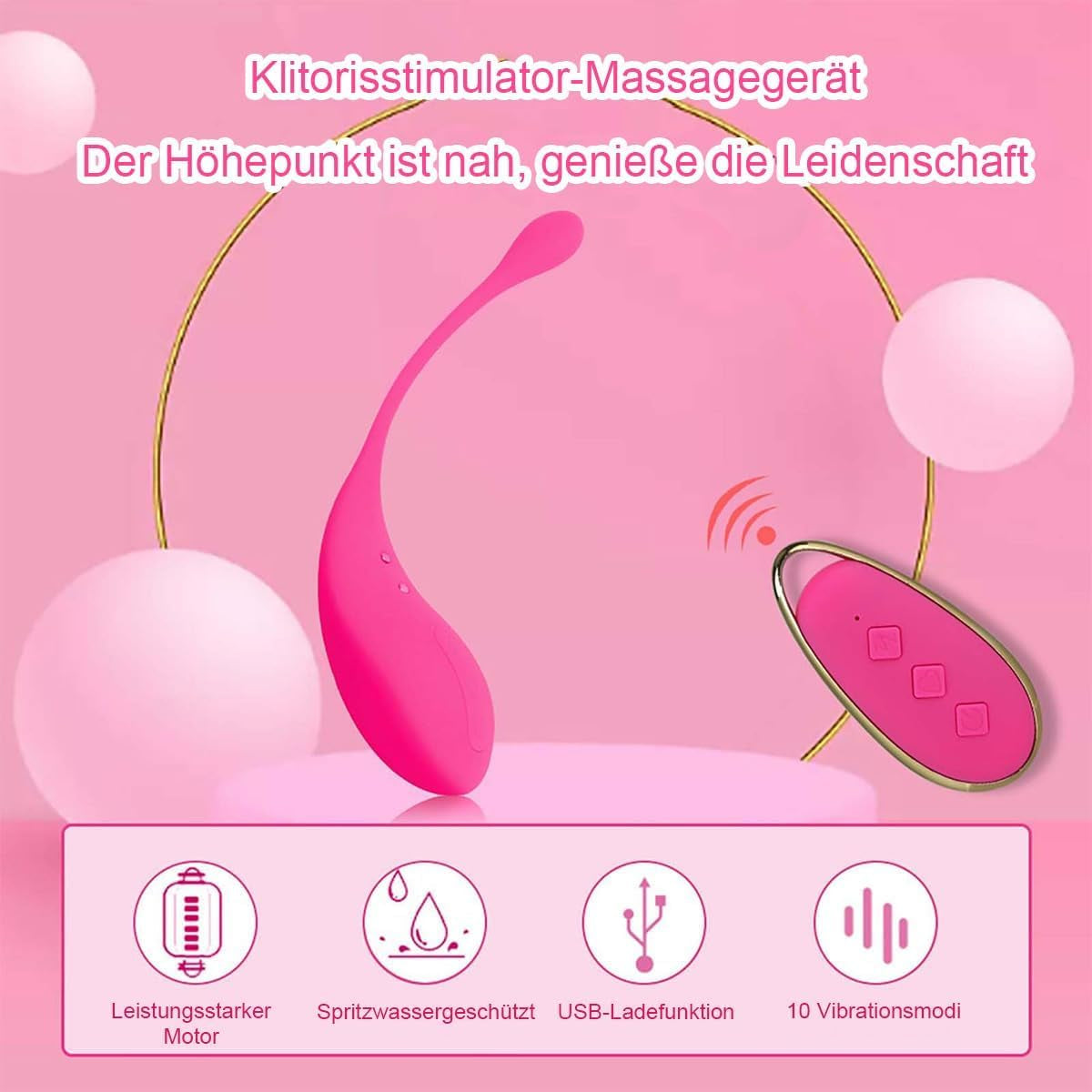 Huevo Vibrador Remoto StealthSync 12 Modos Impermeable Silencioso