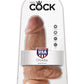 King Cock 9" trapu - Couleur chair