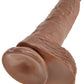 Pene King Cock de 10" con testículos - Color tan