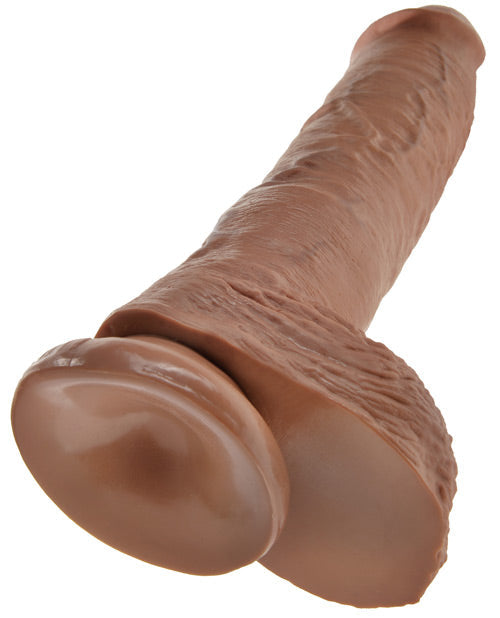 Pene King Cock de 10" con testículos - Color tan