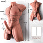 SteelCore Muñeco sexual masculino Torso Dildo flexible de 7 pulgadas y 12,7 kg