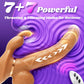 Vibrador de empuje sin tirantes DualGlide Rabbit