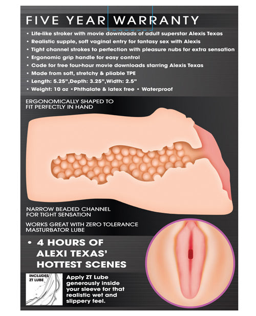 Alexis Texas Realistic Vagina Stroker