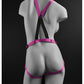 Arnés de tirantes con dildo Diloo de 7" - Rosa
