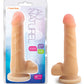 Dildo posable Blush Au Naturel Sam de 7" - Beige