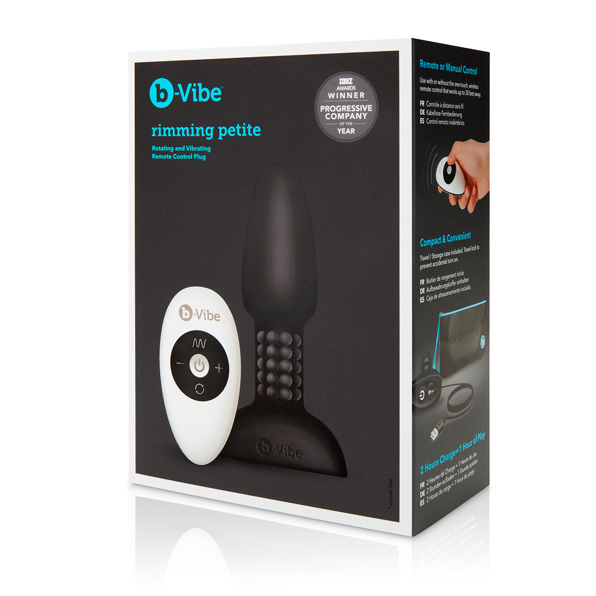 b-Vibe Petite Rimming Plug - Black