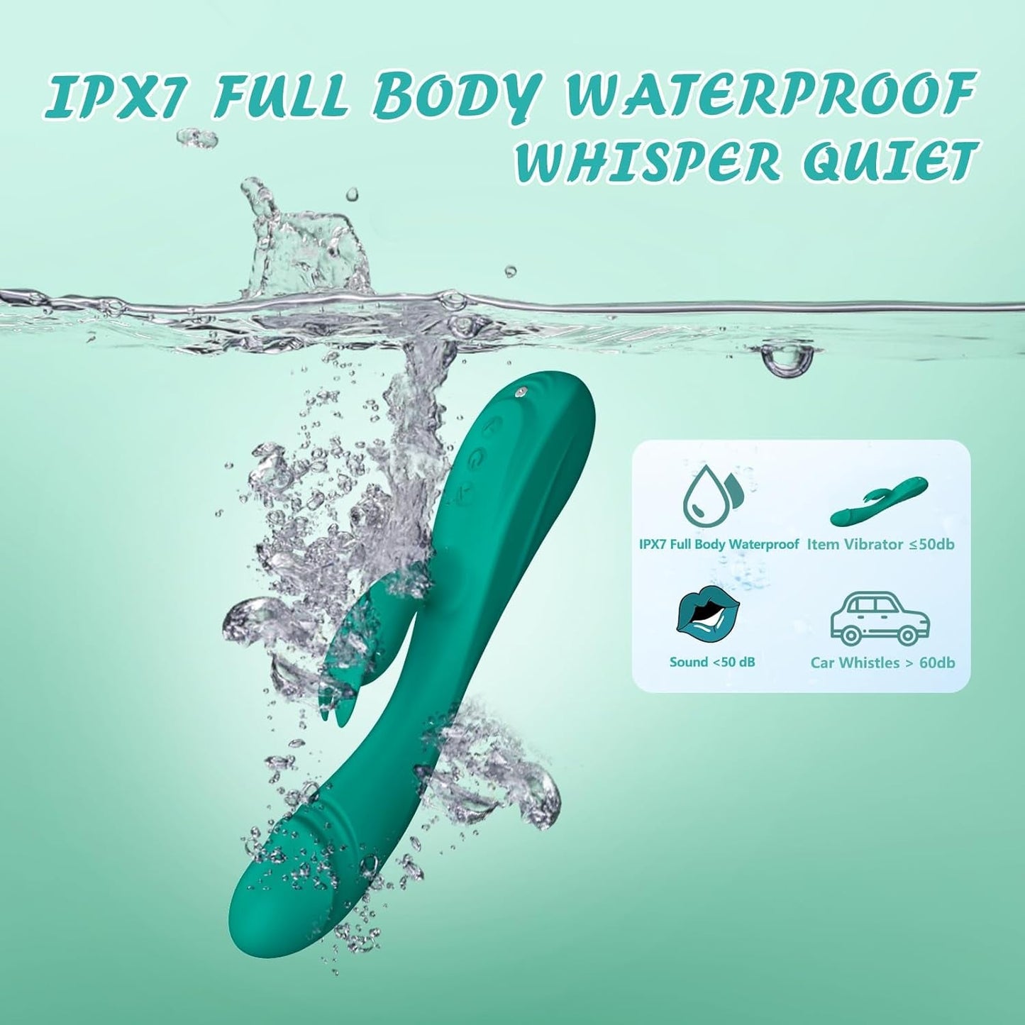 NoirWave Rabbit Vibrator 49 Modes Dual Motor Waterproof