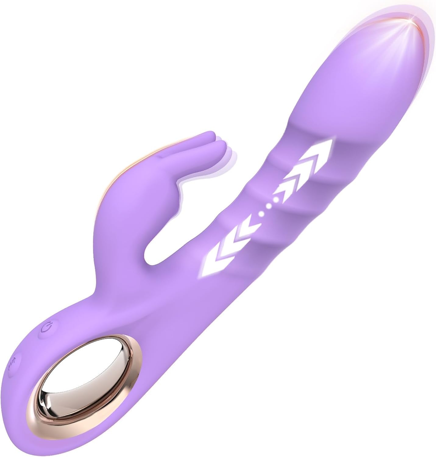 VeloraThrust Thrusting Rabbit Vibrator 3 Motores 5 Empujes 10 Modos