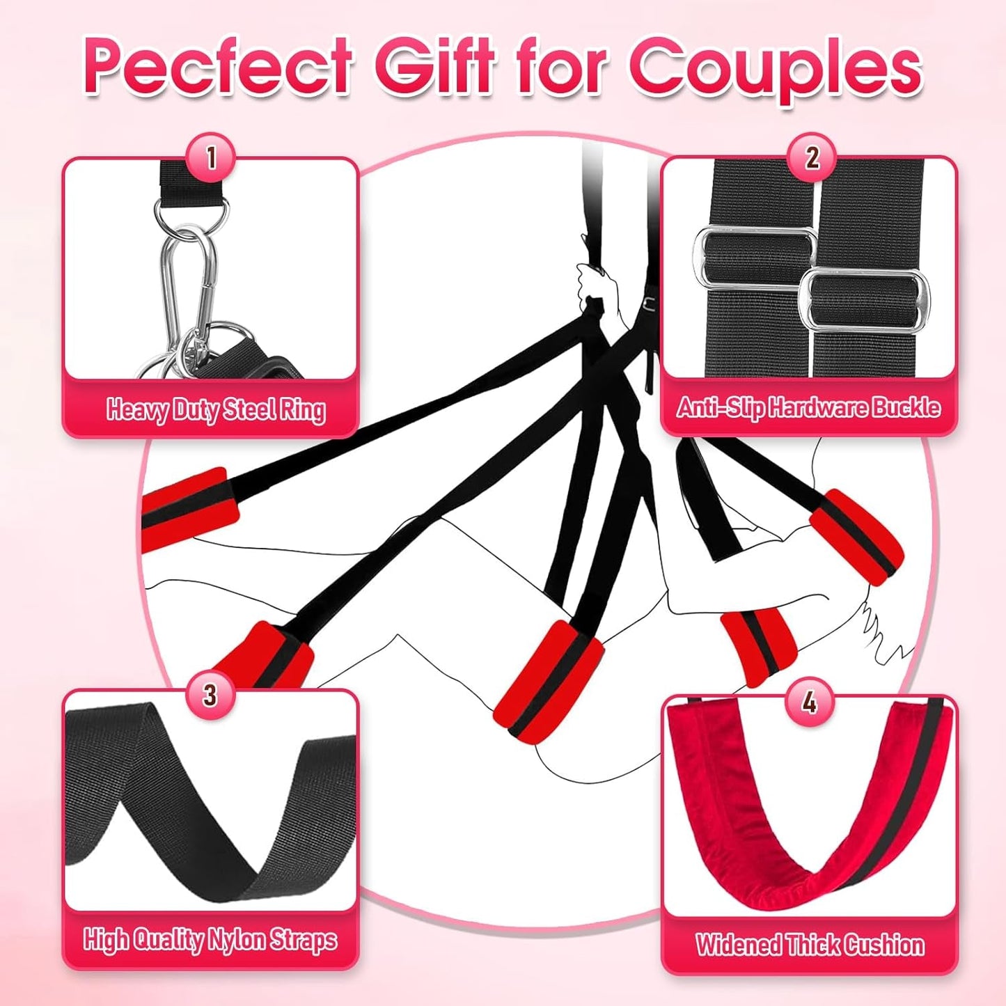 ScarletBond BDSM Sex Swing Adjustable