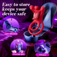 TongueFlex Cock Ring Clit Stimulator 9 Modes Silicone