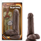 Gode ceinture Coverboy Top Gun Tommy de 15 cm – Marron
