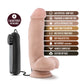 Coverboy El mariscal de campo Dildo vibrador de 7" - Vainilla