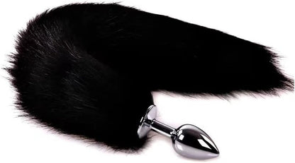 OnyxTail Small Steel Tail Butt Plug Black