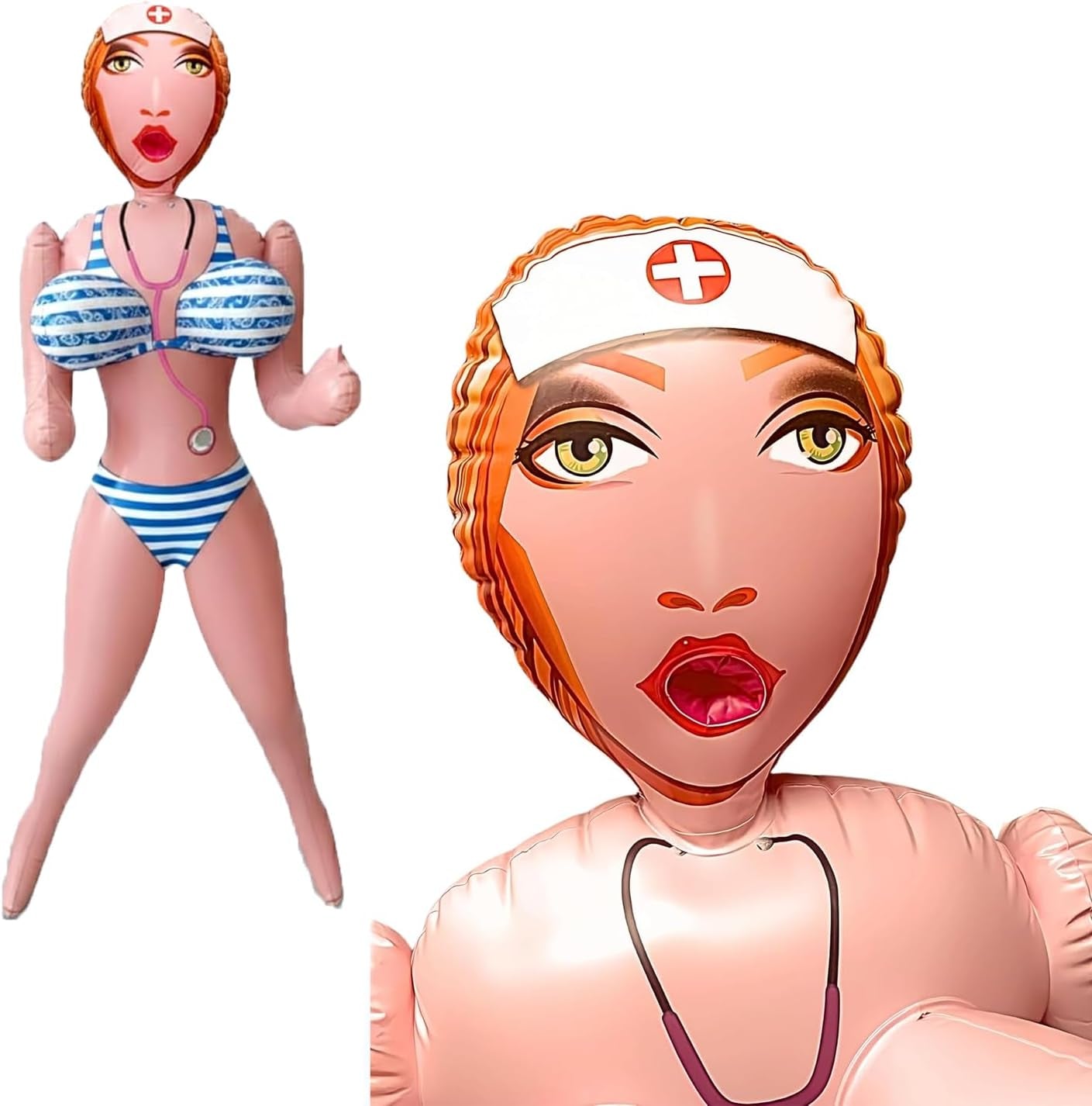 PartyDoll Poupée Gonflable Cadeau Gag pour Enterrement de Vie de Garçon