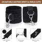 VelvetSpread Adjustable BDSM Spreader Bar with Cuffs