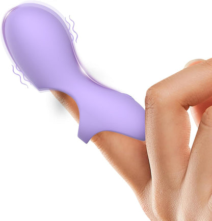 VeloraCurve Finger Vibrator 10 Modes Waterproof Quiet Purple