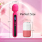 RoseCommand Vibrador de varita de 12" con pantalla LCD, 10 modos, resistente al agua
