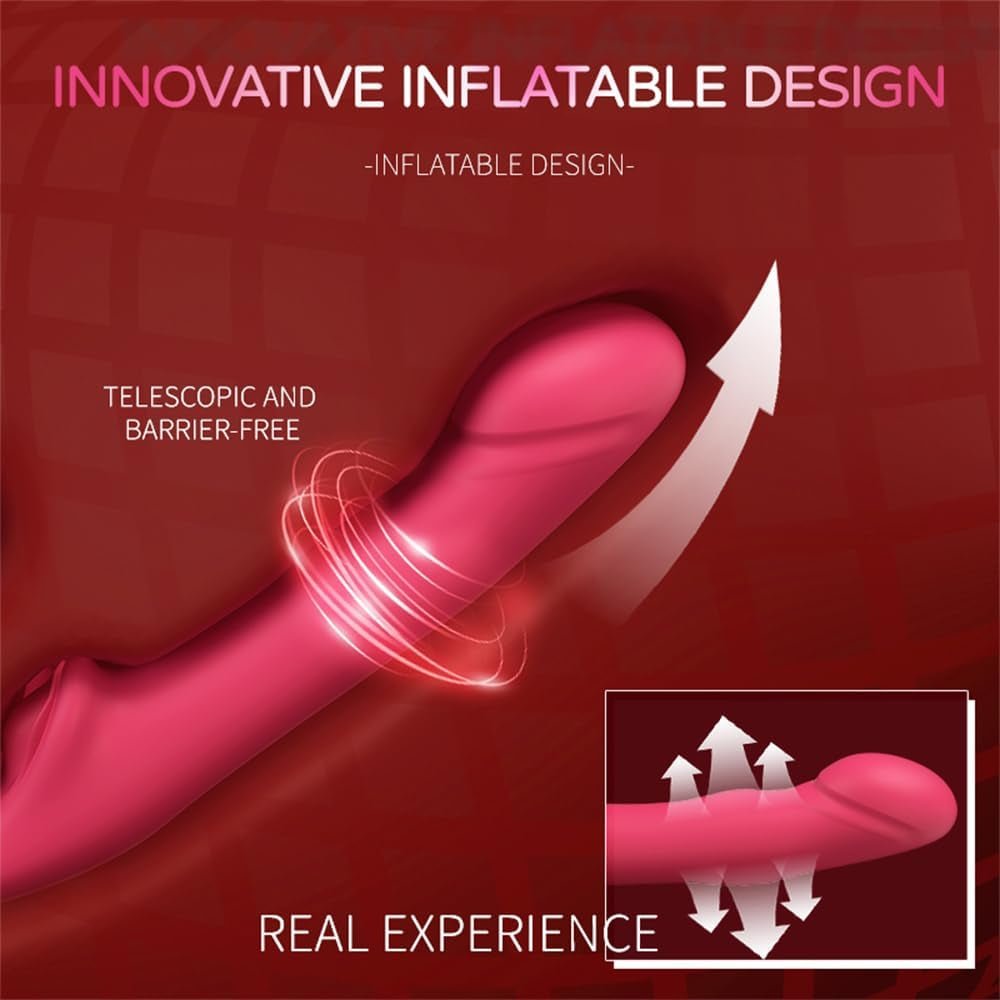 Vibrador de arnés sin tirantes de triple cabezal QuadSync